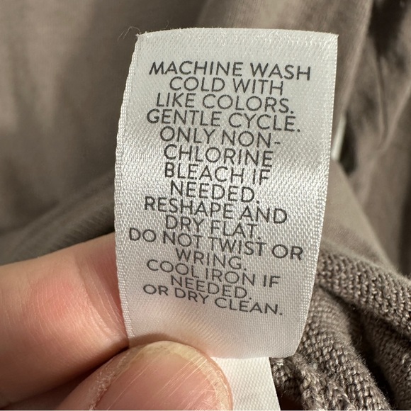 J. Jill v-neck long sleeved knit sweater, sz. M, driftwood color, fall, tunic - Picture 7 of 9